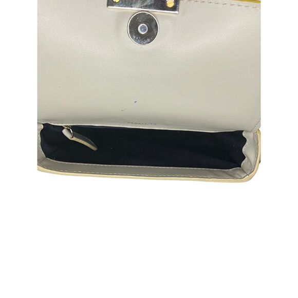 DeMellier Mini Venice Crossbody Bag – Yellow Cream Two-Tone Leather - Picture 7 of 9